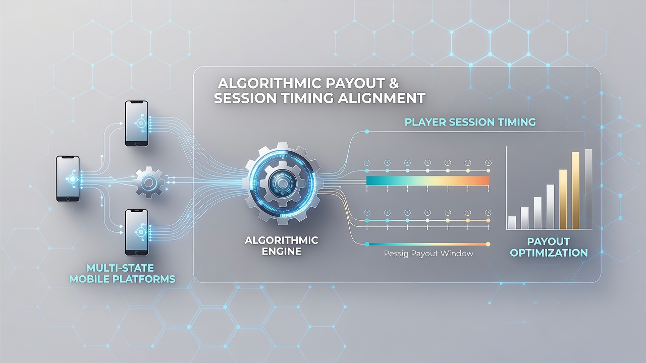 Data visualization dashboard displaying algorithmic adjustments to payout timing across state boundaries during regulatory updates