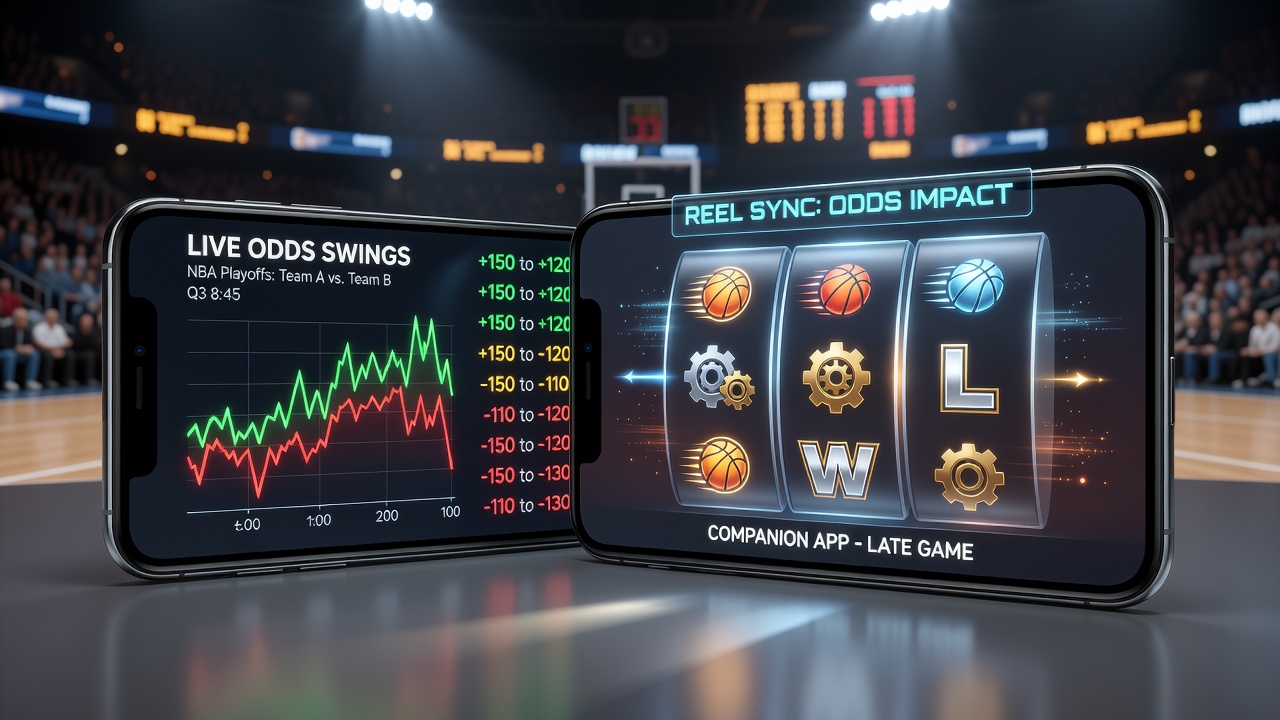 Data visualization of odds movement timelines aligned with reel symbol frequency charts